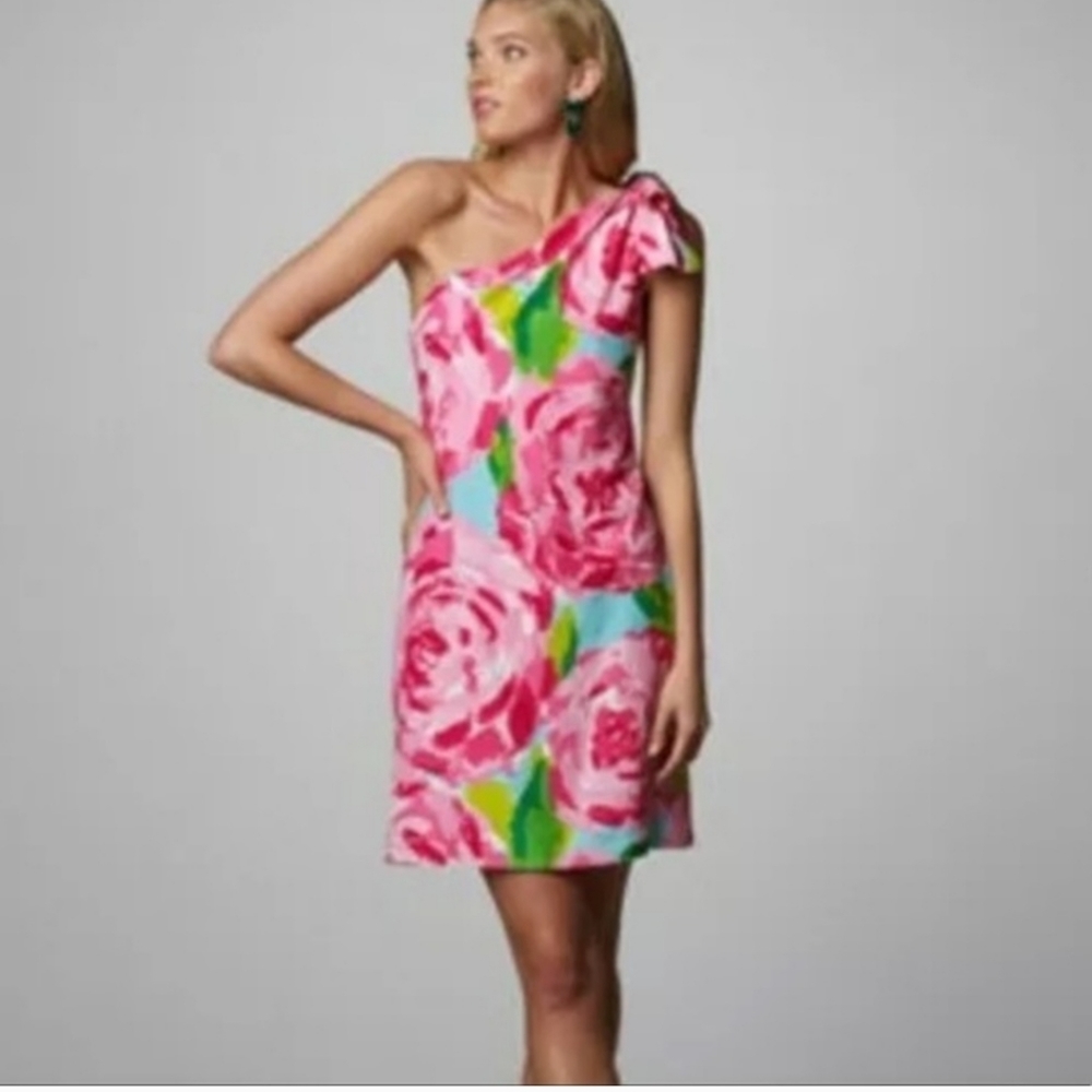 Lilly Pulitzer Rare Chloe HPFI Hotty Pink First Impressions Holy Grail Dress 4